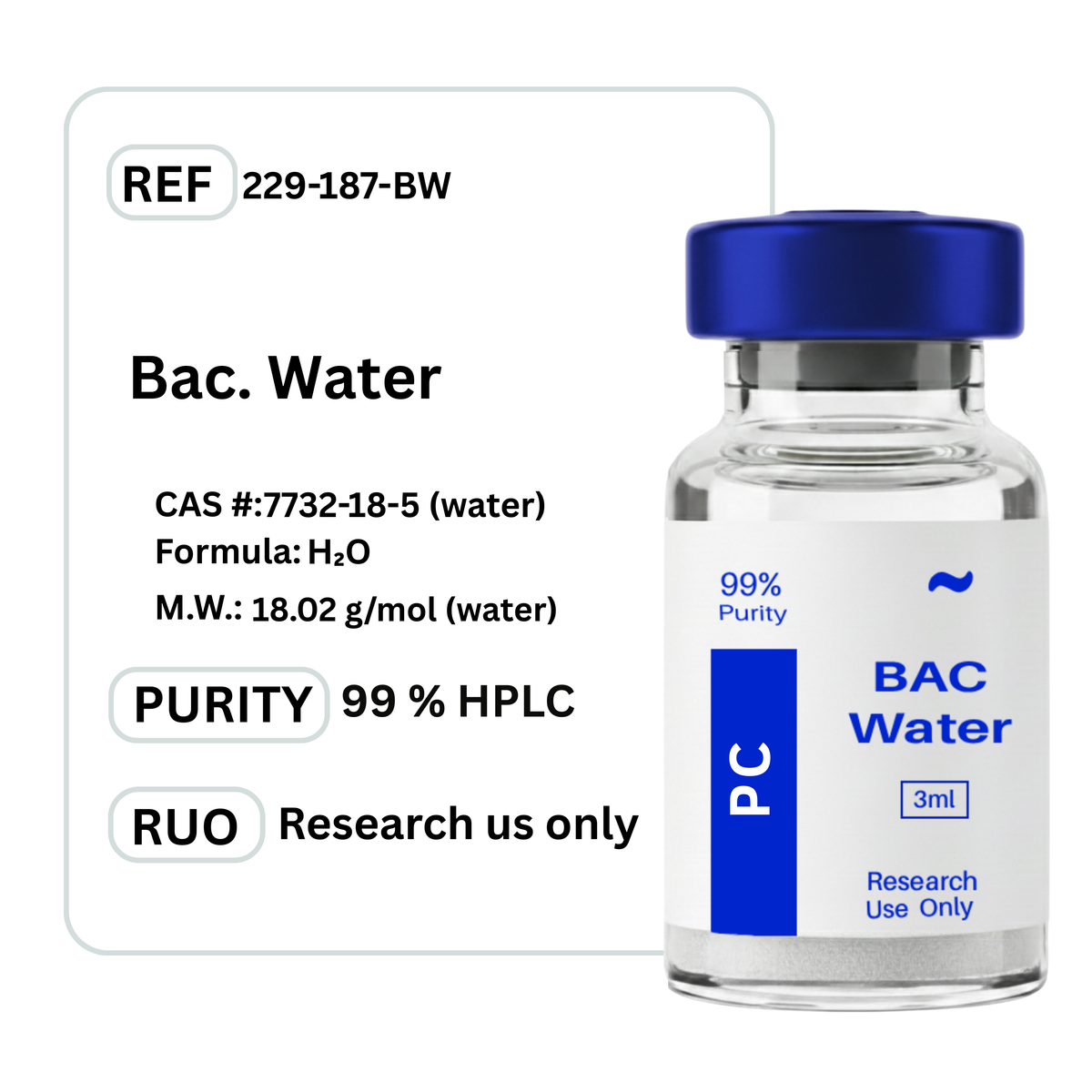 BAC Bacteriostatic Water West Vancouver Peptides (PC) BAC Bacteriostatic Water West Vancouver Peptides (PC)